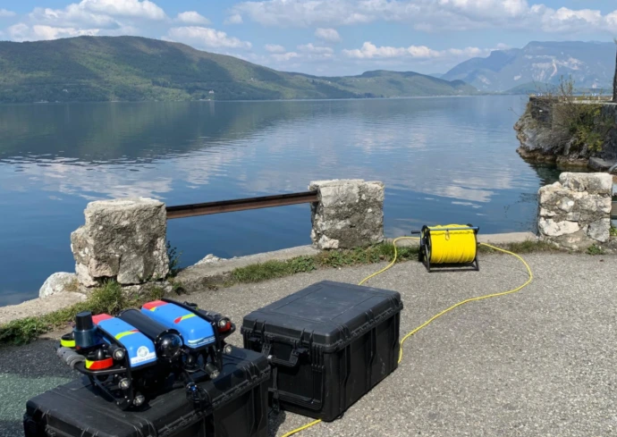 ROV sur le lac du Bourget