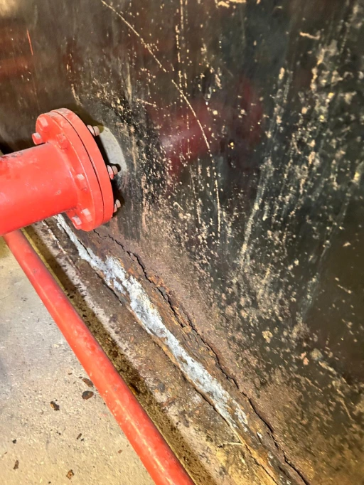 Corrosion dans une cuve