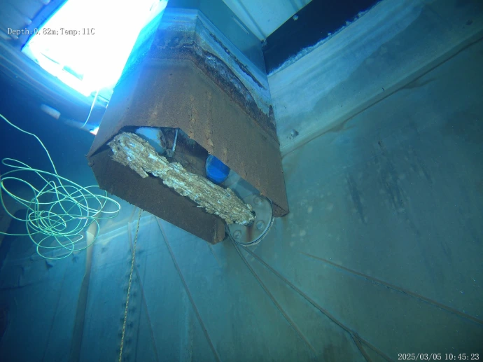 Cuve sprinkler inspectée par drone
