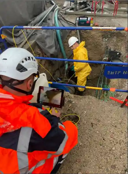 Inspection ROV d'une canalisation d'eau, en collaboration avec Suez