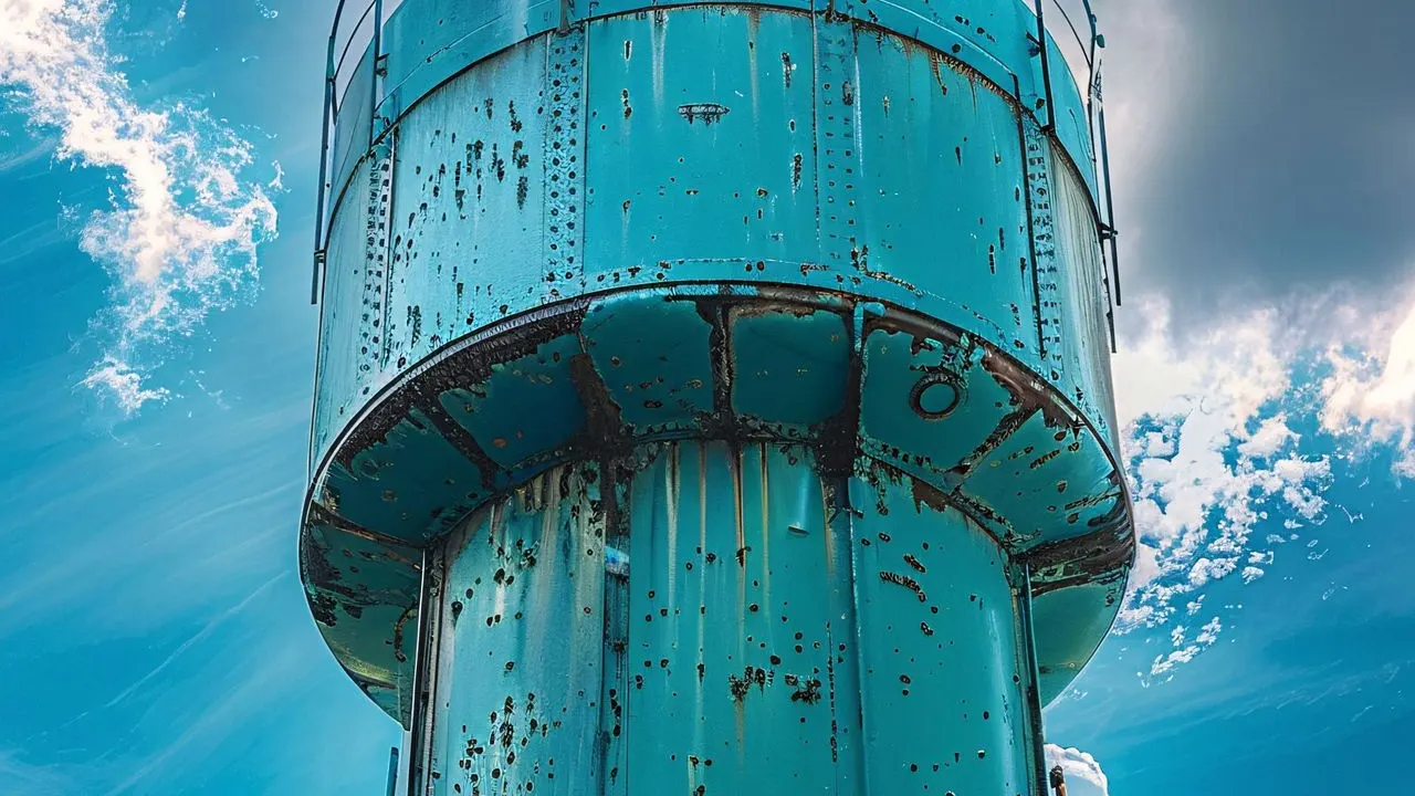 Château d'eau, réservoir de stockage d'eau potable